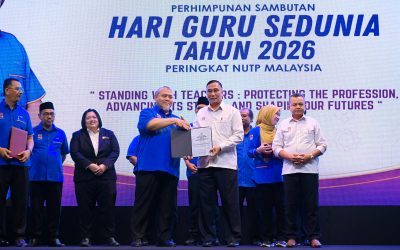 PERHIMPUNAN SAMBUTAN HARI GURU SEDUNIA TAHUN 2026 PERINGKAT NUTP MALAYSIA : Cyber Event Hall, Putrajaya